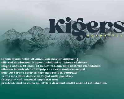 Kigers - Bold Serif Font