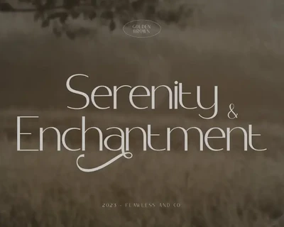 Golden Brown font
