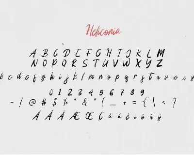 Heliconia font