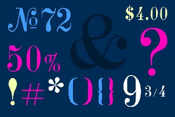 Didone Room Numbers Display Font Family