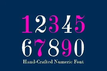 Didone Room Numbers Display Font Family