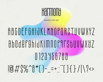 Harmony - Modern Condensed Sans font