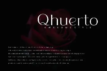 Qhuerto - Modern Serif Font