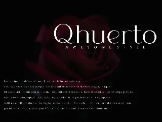 Qhuerto - Modern Serif Font