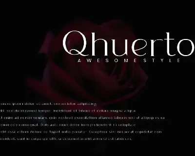 Qhuerto - Modern Serif Font