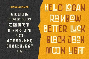 Garaga - a Block Ligature font