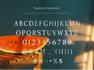 Savhero - Nostalgic Elegant Serif font