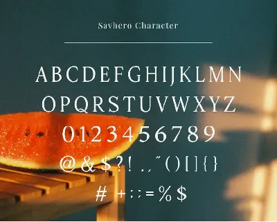 Savhero - Nostalgic Elegant Serif font