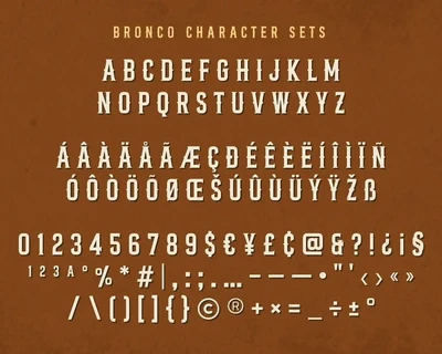 Bronco Valley font