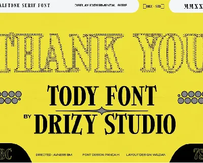 Tody font