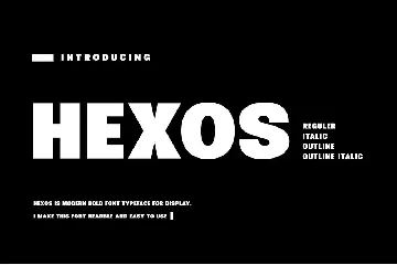 Hexos Bold and Strong Font