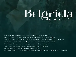 Belgriela - Serif Font