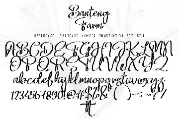 Banteng Farm font