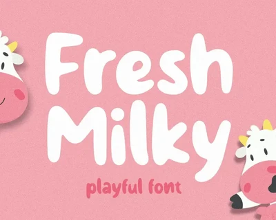 Fresh Milky font