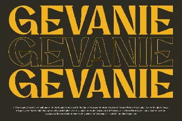 GEVANIE Font