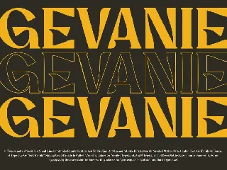 GEVANIE Font