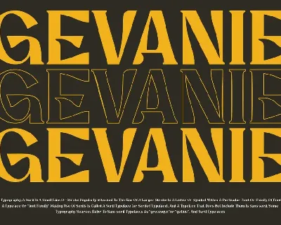 GEVANIE Font