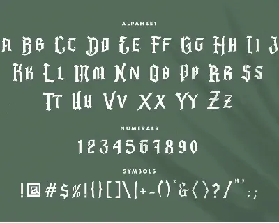 Barbatos Modern Blackletter Font