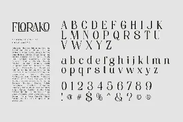 Florako font