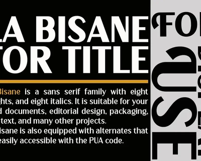 La Bisane font