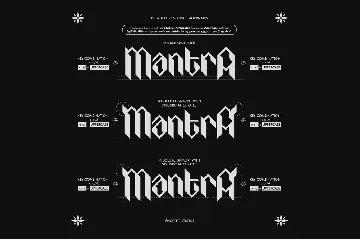 MANTRA - Neo Gothic Font