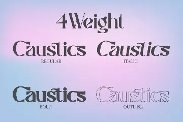 Caustics | Modern Serif Typeface font