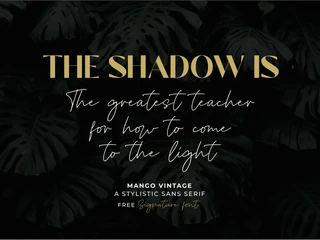 Mango Vintage font