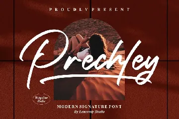 Prechley Modern Signature Font