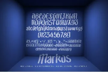 Markos Brush Typeface font