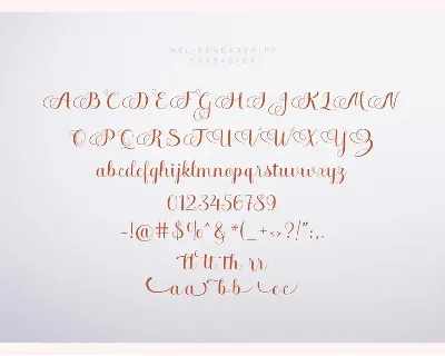 Melisenda Script font