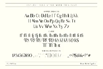 Reynor - Stylish Fashion Font