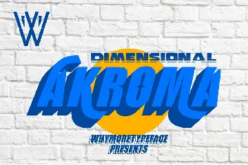 Akroma | 3d Font