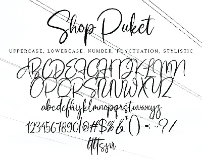 Shop Puket font