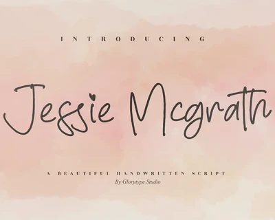 Jessie Mcgrath Monoline Font