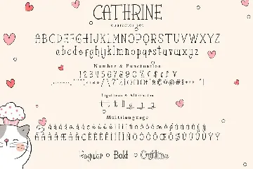 Cathrine font