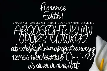 Florence Edith font