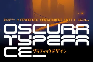 Oscura - Futuristic Cyberpunk Display Font