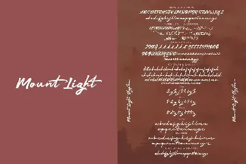 Mount Light - Script Font