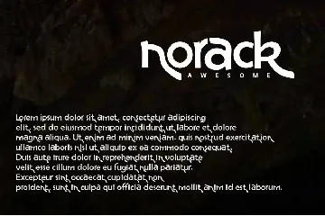 Norack - Display Font