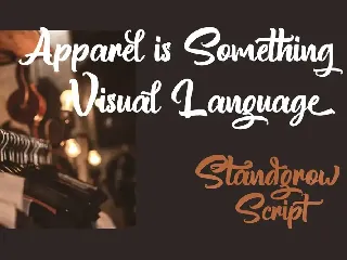 Standgrow - Script Font