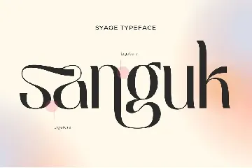 Syage - Logo font