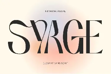 Syage - Logo font