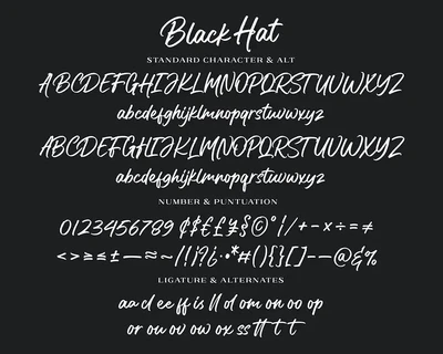 Black Hat Font