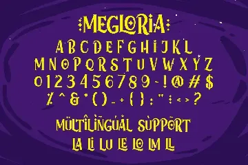 Megloria font