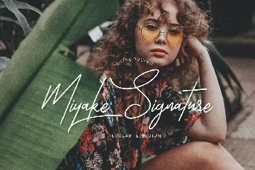 Miyake Signature font