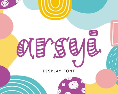 Arsyi Display Font