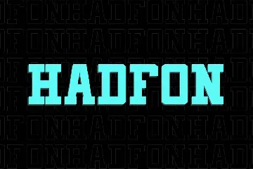 Hadfon-Bold font