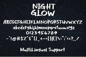 Night Glow - Handwritten Font