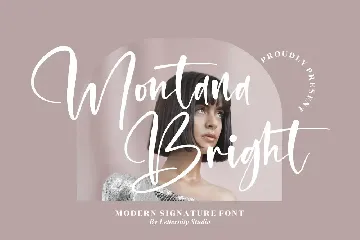 Montana Bright Modern Signature font