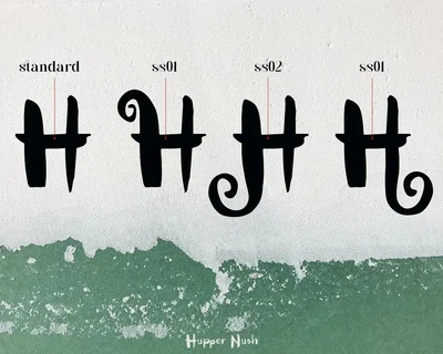 Hupper Nush font